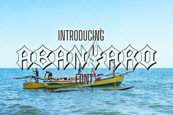 Abanyaro Font: A Bold Blackletter for Crafting and Branding