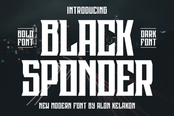 Black Sponder: A Premium Serif Font for Strong Brand Typography
