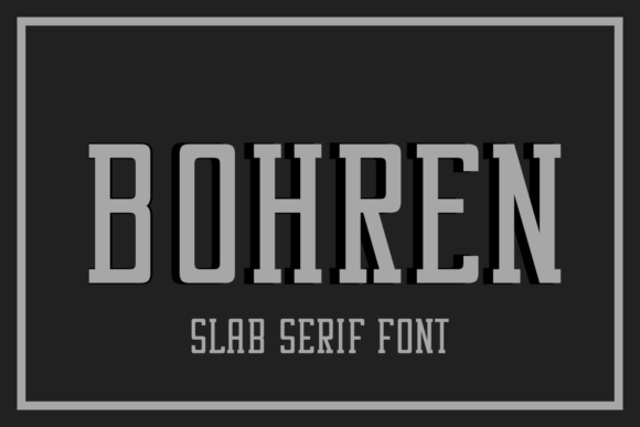 Bohren Font: A Modern Slab Serif for Editorial Design
