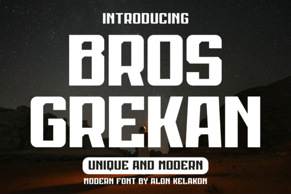 Bros Grekan: A Bold Typeface for Modern Web Design