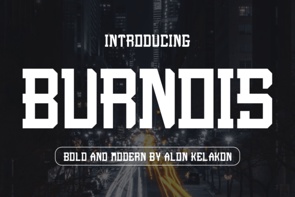 Burnois: A Bold Serif Typeface for Craft Creators
