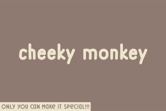 Cheeky Monkey Typeface: A Playful Yet Professional Font for Branding Projects