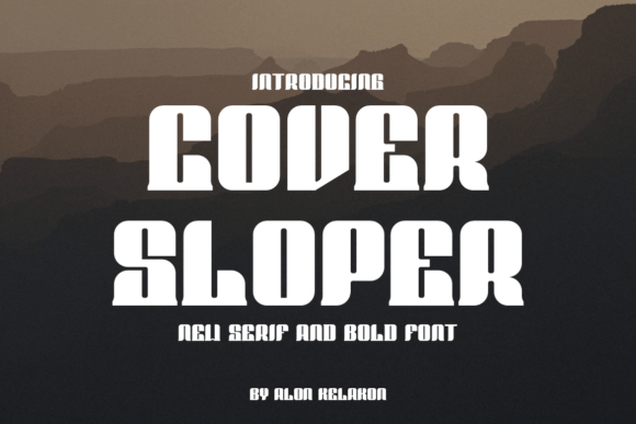 Cover Sloper: A Bold Typeface for Digital Design