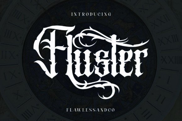 Fluster: A Bold Typeface for Timeless Branding