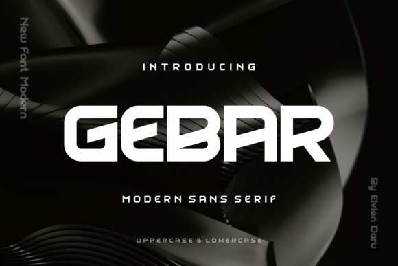 Gebar Font: A Bold Typeface for Digital Design