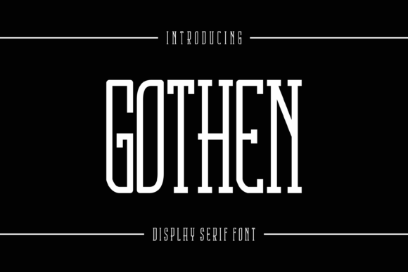 Gothen Typeface: Bold Elegance for Craft Creations