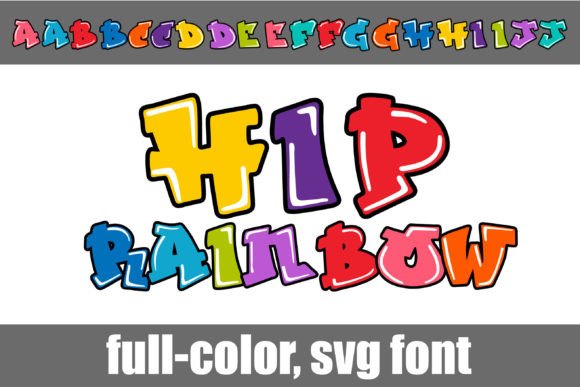 Hip Rainbow: A Colorful Typeface for Editorial Design