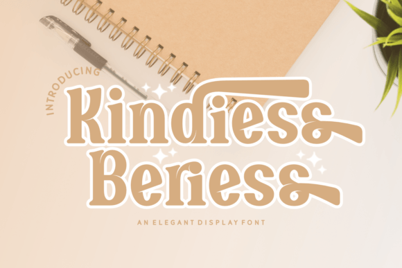 Kindiess Beriess: A Sophisticated Typeface for Craft Creations