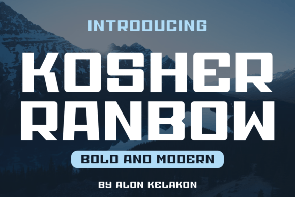Kosher Ranbow: A Bold Typeface for Editorial Design