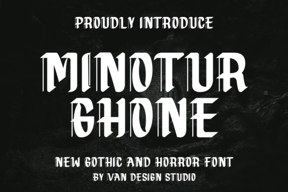Minotur Ghone: A Bold Blackletter Typeface for Web Design
