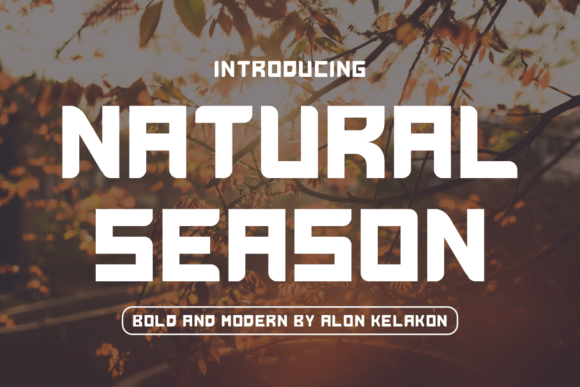 Natural Season: A Bold Typeface for Modern Branding Projects
