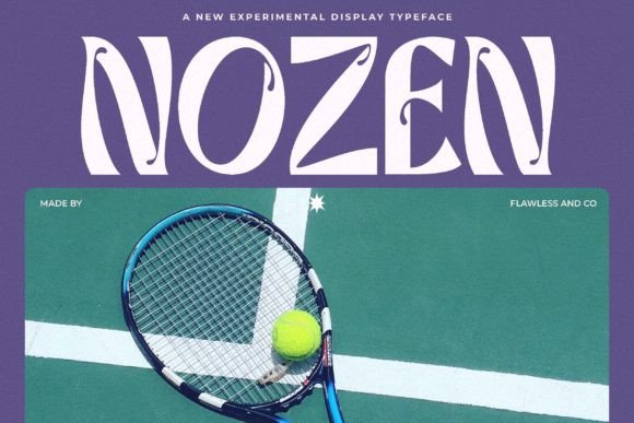Nozen Font Review: A Bold Display Typeface for Creative Branding