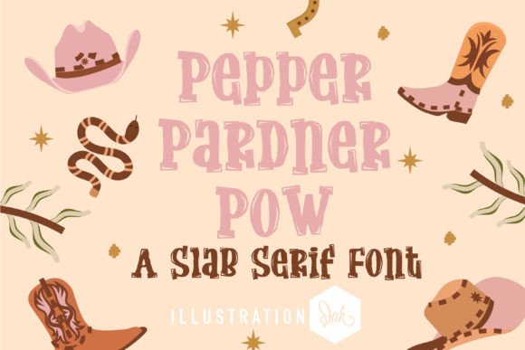 Pepper Pardner Font – A Bold Slab Serif for Craft Creations