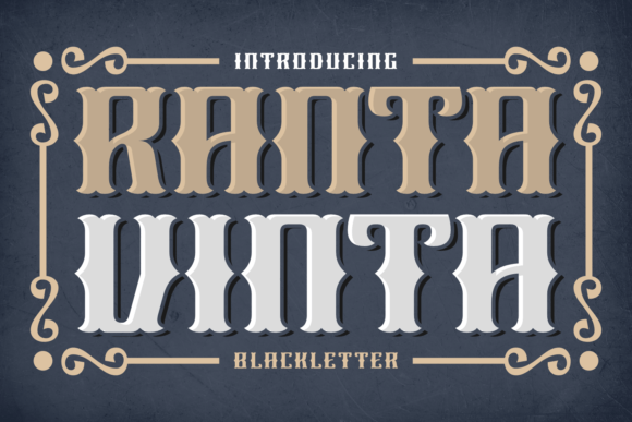 Ranta Vinta: A Bold Blackletter Font for Campaigns That Demand Attention