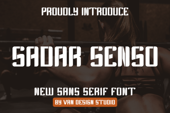 Sadar Senso Font: A Bold Typeface for Modern Web Design