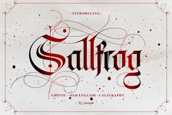 Sallfrog Font: A Bold Blackletter Typeface for Web Designers