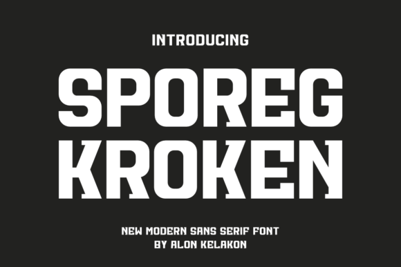 Sporeg Kroken Font for Bold, Beautiful Crafts