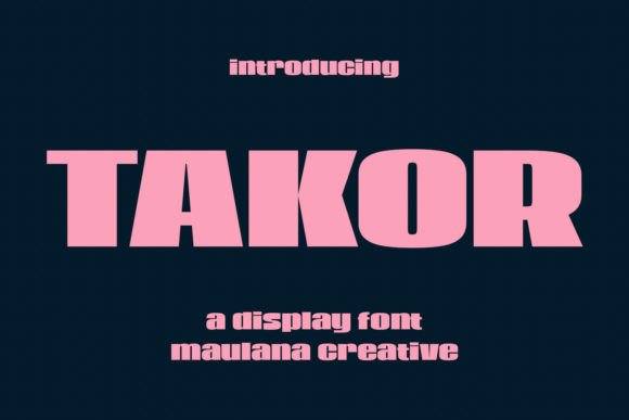 Takor Font: A Bold, Versatile Typeface for Crafters and Makers