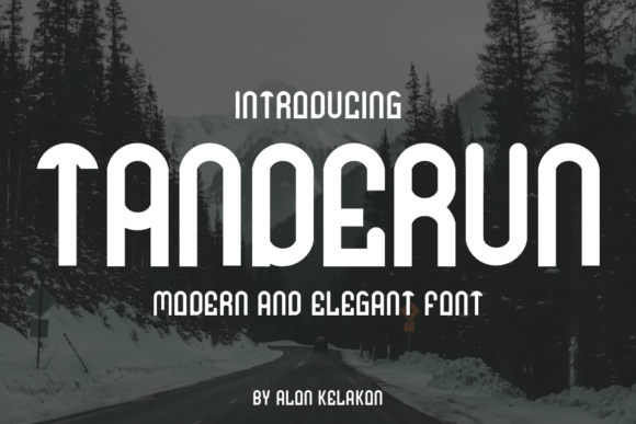 Tanderun Font: A Bold Typeface for Creative Makers