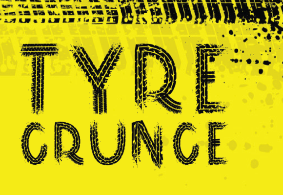 Tyre Grunge Font: A Bold Slab Serif for Digital Design