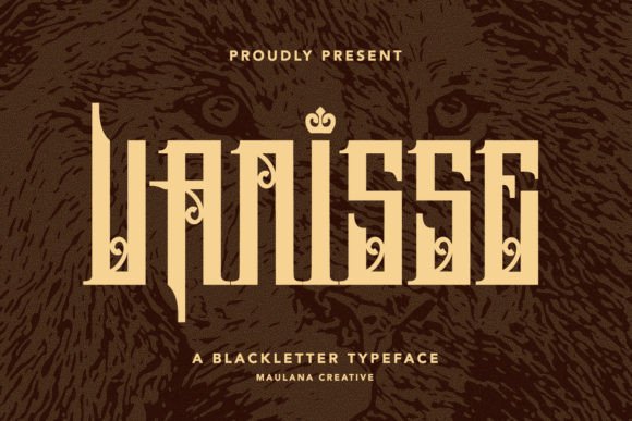 Vanisse Font: A Bold Blackletter for Strong Editorial Design