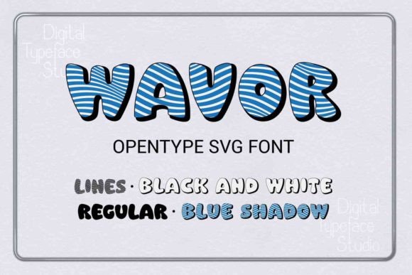 Wavor Font: A Creative Typeface for Editorial Design